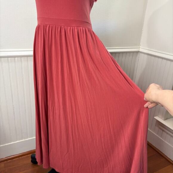 Aritzia Wilfred L Market Tank Dress Scoop Neck Milk Maid Stretch Pockets Summer - Picture 12 of 14